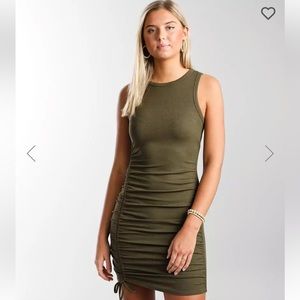 Daytrip Olive Green Mini Dress
